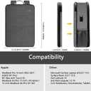 ZINZ Slim & Expandable Laptop Backpack Water Resistant Backpack Travel Backpack Compatible with MacBook Air/Pro/Neo 13-14 inch, XPS 13/14, Surface 13.5" and Most 13-14 NotebooksG01BK01