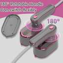 Travel Steamer Iron for Clothes Mini - Portable Ironing Machine Travel Small Size Portable Steamer Travel College Dorm Home Essentials (LightGrey)