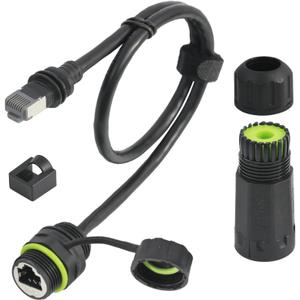 Starlink Ethernet Adapter Gen 3/Mini, IP68 Waterproof Standard V3/Mini Dish and Router Connector, Starlink Cable Extension to RJ45 Ethernet Cable Interface