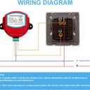 4" Motorized Duct Damper,AC 110V On/Off Backdraft Damper Control, Stainless Steel Airflow Control Damper for HVAC System