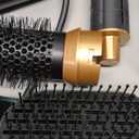 5 in 1 Blow Dryer Brush, Upgrade Hair Dryer Brush Set Negative Ion Air Styler Curling Wrap Air Curler, Hot Air Brush Curling Iron Hair Styling Tools As A Gift for Straight/Curl/Dry/Smooth (Gold)