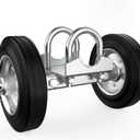 6" Heavy Duty Farm Gate Wheel, Rubber Rolling Gate Wheel Carrier for Driveway Chain Link Fence Parts Metal Tube Gates, Driveway Gate