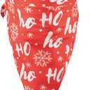 Christmas Bandanas for Dogs 3-Pack Snowflake, Tree, Santa, Reindeer, Snowman Winter Stocking Bandanna Handkerchief Gift for Puppies, Small, Large Breed or People (Christmas Pack 1, Large)
