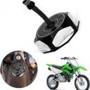 JFG RACING Dirt Bike Gas Cap,Motorcycle Gas Fuel Tank Cap with Breather Valve CNC for KX85 KX100 KX250 KX250F KX450F KX450 KLX450R KLX 110 KLX110 Dirt Pit Bike Black