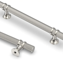 Asidrama 10 Pack 5 Inch(128mm) Knurled Brushed Satin Nickel Kitchen Cabinet Handles, Cabinet Pulls Kitchen Cabinet Hardware Cupboard Handles Drawer Pulls