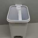 MOPALL 2.7 Gallon Small Bathroom Trash Can with Lid Soft Close, Garbage Can with Press Top Lid & Foot Pedal, Step Trashcan Slim Trash Bin Waste Basket for Toilet, Office, Bedroom, Kitchen, Living Room