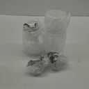 Amazing Abby - Adore - Plastic Apothecary Jars (3-Piece Set, 52/46/46 oz), Acrylic Jars with Lids, Bathroom Canisters, Candy Buffet, Wedding Display, BPA-Free and Shatter-Proof (NOT Glass) (Clear)