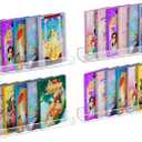 NIUBEE 24" Premium Acrylic Floating Nursery Kids Bookshelf Wall Ledge Shelf, Clear Invisible Spice Rack Bathroom Storage Shelves Display Organizer, 50% Thicker with Screwdriver, Set of 4