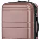 KYME Carry On Luggage 22x14x9 Airline Approved with TSA Lock Hard Shell Carry On Suitcase Lightweight Suitcases with Wheels Small Luggage for Men Women,Carry-On 20 Inch,Rose Gold