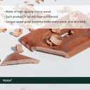 Cherry Switch Plates and Outlets Single Decorator Light Switch Cover Plate Decorative Real Wood Light Switch Cover Platefor Home and Office Use