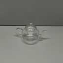CNGLASS Glass Teapot Stovetop Safe,Clear Teapot with Removable Infuser 20.3 oz,Loose Leaf and Blooming Tea Maker
