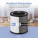 Maf-03 Replacement Filter for IBUKI L Air Cleaner Purifier MA-03 MA-03CW, Part MAF-03, 3 Stage Filtration, 2 Pack
