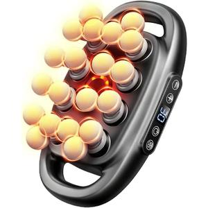 20 Head Massage Gun Deep Tissue - 2026 Upgrade 20-Drive Back Muscle Massager with 3 Modes & 30 Intensities, Portable Quiet Percussion Massager for Legs, Waist, Back, Neck, Buttocks Muscles Pain Relief (Black)