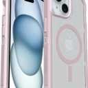 OtterBox iPhone 15, 14, 13, iPhone 17e, 16e Case - Defender Series XT - Built-in MagSafe - Rugged - Port Protection - Lanyard Attachment - Non-Retail Packaging - Clear/Stardust/Pink