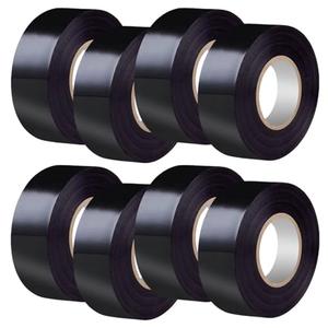 LYLTECH Black Electrical Tape 8Rolls, 7mils x 3/4 in x 30 ft, Flame Retardant,Waterproof,Strong Adhesive, Durable, Easy-Wrap,High Temp Electrical Tape Electric Super Vinyl