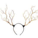 Witch Horn Shaped Hair Hoop Halloween Headband Lightweight Party Hair Decoration Gothic Branch Headdress for Adults
