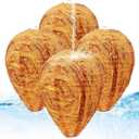 4 Packs of Fake Wasp Nest, Waterproof Material Fake Hornet Nest Fake Nests for Outdoor Home and Garden (orange)