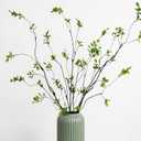 Giegxin 6 Pcs 35.4'' Artificial Ficus Branches Faux Eucalyptus Stems Fake Greenery Twig Tall Realistic Leaf Spray Green Plant for Vase Filler Desk Decoration Fake Leaves Wedding Centerpieces Decor