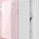 TUDIA SKN Clear Designed for Onyx Boox Palma 2 Case Back Cover, [DO NOT FIT Palma 2 PRO] Shockproof Slim Anti-Yellowing Silicone Gel Transparent Back Lightweight Grip TPU Bumper (Pink Glitter)