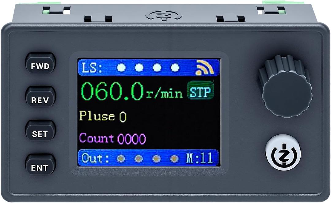 Stepper Motor Controller, DC 12-24V, 20 Modes, Modbus Driver Compatible with Nema 17 23 34, CNC, PLC