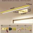 EZVALO Picture Light for Wall, 4800mAh Rechargeable Wireless Remote, 16in Dimmable Magnetic LED Art Display Light with 3 Color Temperatures, for Gallery, Living Room, Bedroom, Hallway (Gold)