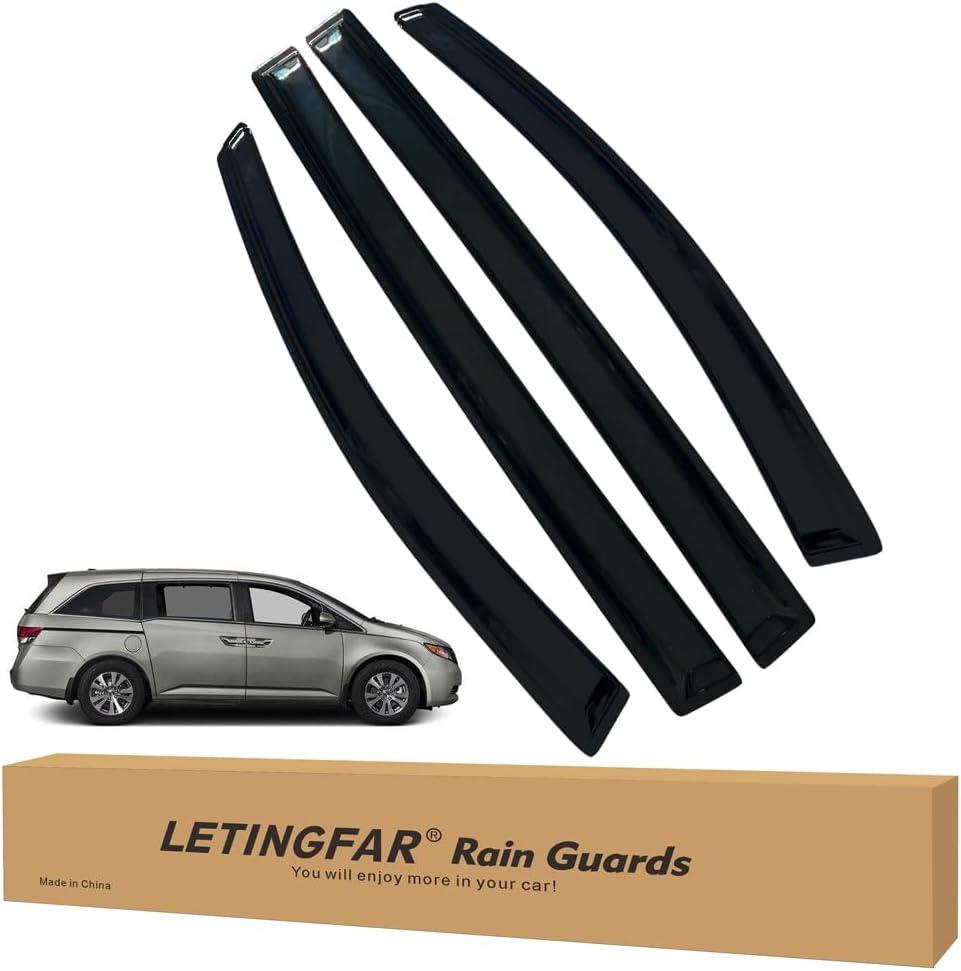 Window Visors Rain Guards for Honda Odyssey 2011 2012 2013 2014 2015 2016 2017 Accessories, Wind Deflectors Vent Shades for Honda Odyssey