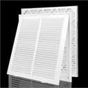 14x14 Return Air Filter Grille for 14x14" Duct Opening,Return Air Vent Cover | 1PCS 1" Thick Filter Included Steel Return Air Grille Wall HVAC Vent Cover Grill,Removable Door,Outer Size 16 5/8"x16 5/8"
