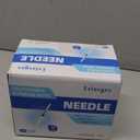 100 Pack Disposable 3ml/cc Lab Syringes with 23Ga 1 Inch Needle Luer Lock, Individually Sealed Packed