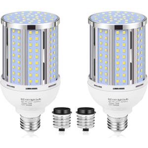 70W LED Corn Light Bulb(2 Pack),(700 Watt Equivalent) Fanless E26/E39 Medium/Large Mogul Base LED Cob Lamp 5000K Daylight 8,800LM for Outdoor Indoor Garage Warehouse Factory Workshop Street Backyard