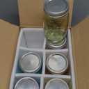 WELLIFE 32 Oz Mason Jars-6PCS Colored Mason Jars with Lids.Safe for Storage,Quart Mason Jars Wide Mouth.Pickling, Preserving, Fermenting, DIY Crafts & Decor
