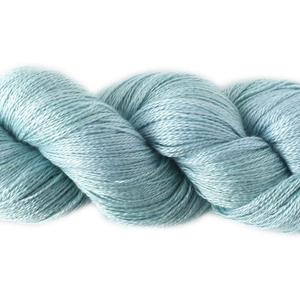Silky Cashmere Fingering Weight Yarn Hand Knitting/Crochet for Fashion Garments (08-Light Blue)