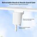 SAMODRA Non-Electric Bidet - Self Cleaning Dual Nozzle (Frontal and Rear Wash) Fresh Water Bidet Toilet Seat Attachment with Independent Adjustable Water Pressure (Classic White)