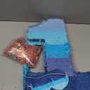 Number 1 2 3 4 5 6 7 8 9 Piñata with Stick Blindfold Confetti, Gradient Blue Piñata for Kids Birthday Party Large Blue Piñata for Boys Girls Birthday Anniversary Decoration Supplies(Number 1)