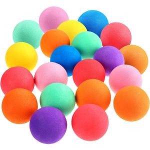 Cindeer 100 Pcs Mini Foam Balls Bulk for Kids Soft Lightweight Sponge Balls 1.57 Inches Assorted Play Orb for Birthday School Classroom Party Favors Operation Christmas Stocking Stuffers, 7 Colors