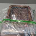 ROTHWELL 12 Slot Leather Watch Box - Luxury Watch Case Display Organizer, Microsuede Liner, Locking Men's Jewelry Watches Holder, Men's Storage Boxes Holder Large Glass Top (Tan/Brown)