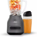 Oster Easy-to-Clean Blender with Dishwasher-Safe Glass Jar with a 20 oz. Blend-n-Go Cup: 700W, 8 Speeds, Smoothie Blender