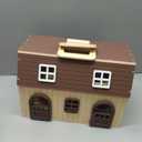 SIMPLIPLAY Horse Toys with Large Portable Wooden Stable Playset