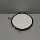 RGB Flush Mount LED Ceiling Light with Remote, 12 Inch Ceiling Light Fixture with Color Changing Backlight, 3000K-6500K Dimmable, 24W for Bedroom Kids Room Black