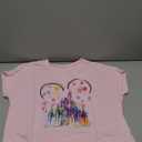 NANYUAYA Plus Size Magic Shirts for Women Castle Kingdom Graphic Magical T Shirt Cute Holiday Princess Tee Vacation Tops, Pink 3XL Plus