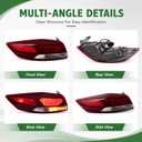 Left Outer Halogen Tail Light Compatible with Elan-tra 2017-2018