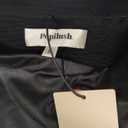 Popilush Faux Leather Skirts with Built in Mesh Shapewear Tummy Control High Waist Midi Skirt with Shaper for Women (Medium, Black)