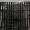 PJYuCien Dog Playpen - Metal Foldable Dog Exercise Pen, Pet Fence Puppy Crate Kennel Indoor Outdoor with 8 Panels 24H & Bottom Pad for Small Medium Pets (Black)