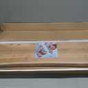 Floating Shelves Set of 2, Solid Elm Wood Wall Shelves 32 Inch - Invisible Bracket Mount for Living Room, Bedroom, Kitchen, Bathroom - Natural