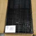 Amazon Basics Large 3-Tier Cat Durable,Pliable Cage Playpen Box Crate Kennel - 35.8"L x 22.4"W x 50.6"H, Black