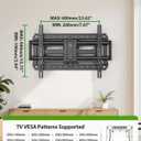 USX MOUNT Full Motion TV Wall Mount for Large TVs 42-97 Inch up to 150 lbs, Wall Mount TV Bracket with Swivel and Tilt, Fits 16",18", 24" Wood Studs, Max VESA 600x400mm Fit 65+ 75+ 85 86 90 TVs XML025