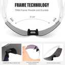 Polarized Cycling Glasses for Men Women TR90 Polarized Sport Sunglasses Bike Running Riding MTB UV Sunglasses