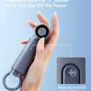 WSKEN Mini Handheld Portable Fan - Small Pocket Powerful Turbo Fan Personal Rechargeable Battery Operated USB Charger, 5 Speeds Summer Travel Essentials Gifts for Women/Men/Working/Outdoor,Gray