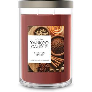 Yankee Candle Large Tumbler Scented Candle with up to 80 Hour Burn Time, Premium Plant Wax Blend for Consistent Burn, 20 oz Tumbler Candle with Room Filling Fragrance, Kitchen Spice