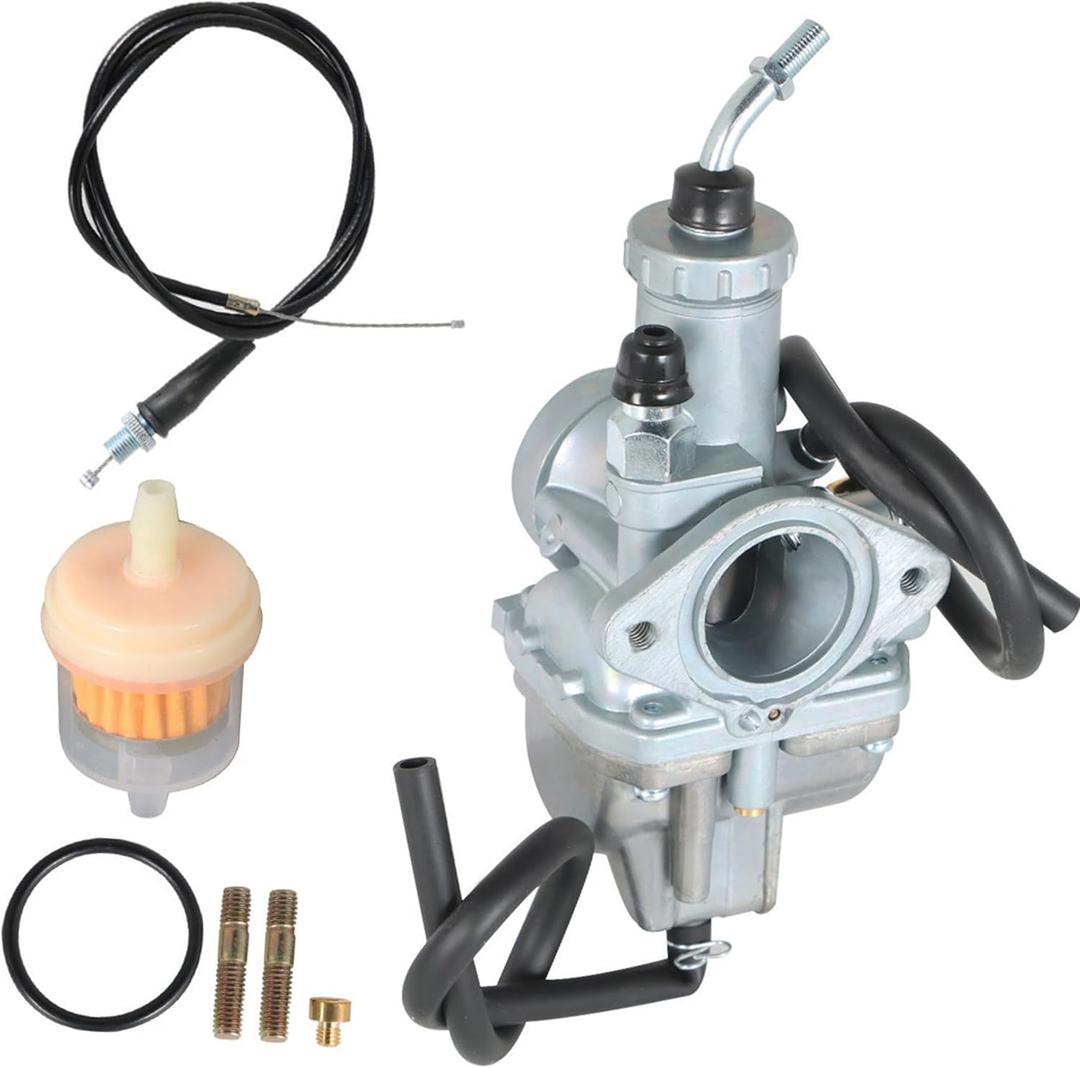 Carb Carburetor With Throttle Cable Replacement for Yamaha Breeze 125 YFA1 1989-2004 Moto 4 YFM200DX 1986-1987 YFM200 1985