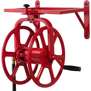 Liberty GARDEN 713 Revolution Multi-Directional Garden Hose Reel, Red